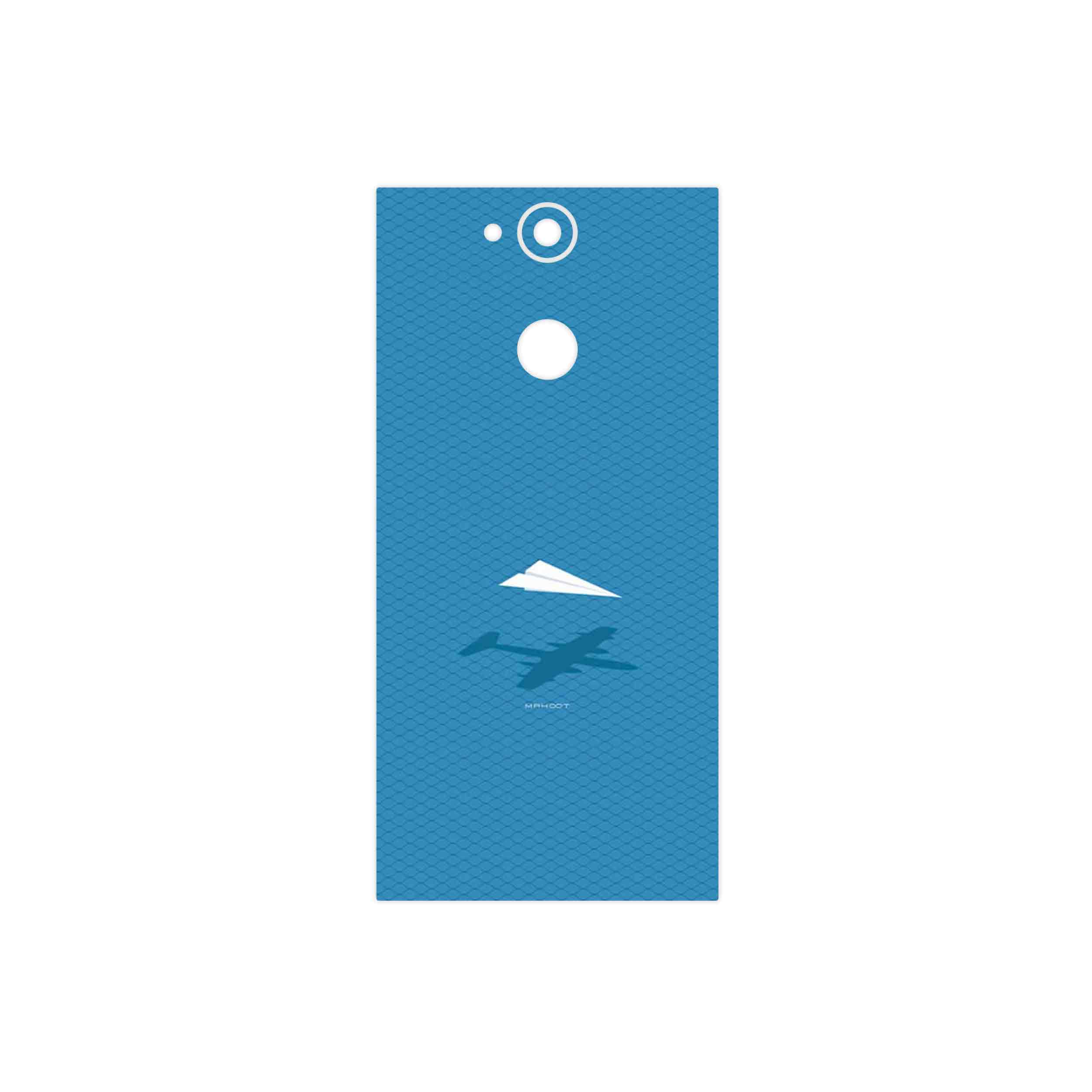 برچسب پوششی ماهوت مدل Minimal Paper Airplane مناسب برای گوشی موبایل سونی Xperia XA2