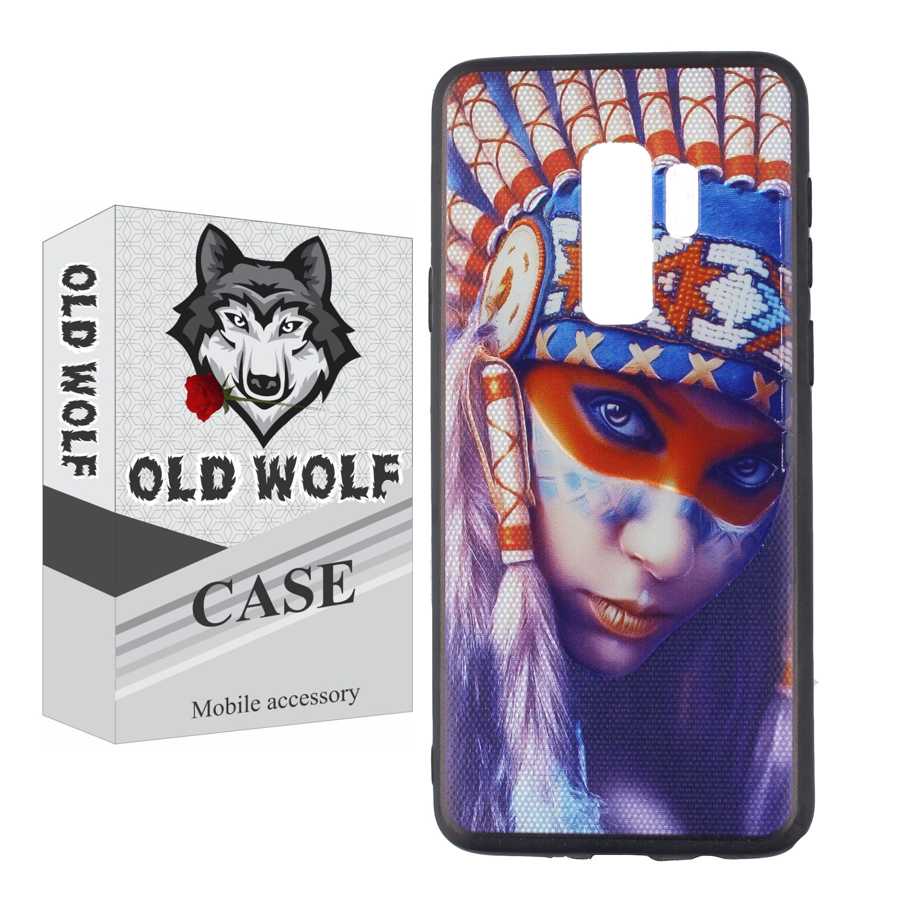 کاور اولد ولف مدل sorkh poost مناسب برای گوشی موبایل سامسونگ Galaxy S9 Plus