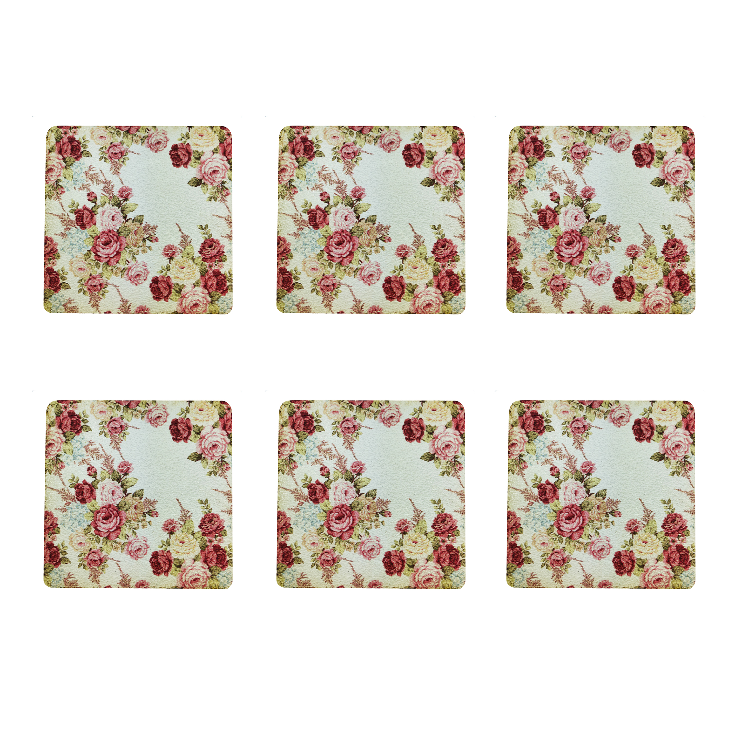 زیر لیوانی مدل گل گلی کد 004 بسته 6 عددی