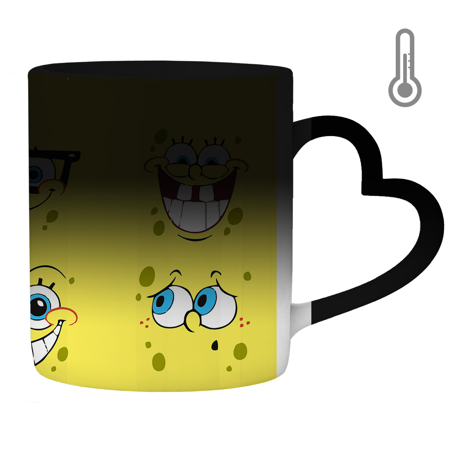 ماگ حرارتی طرح باب اسفنجی کد 500141