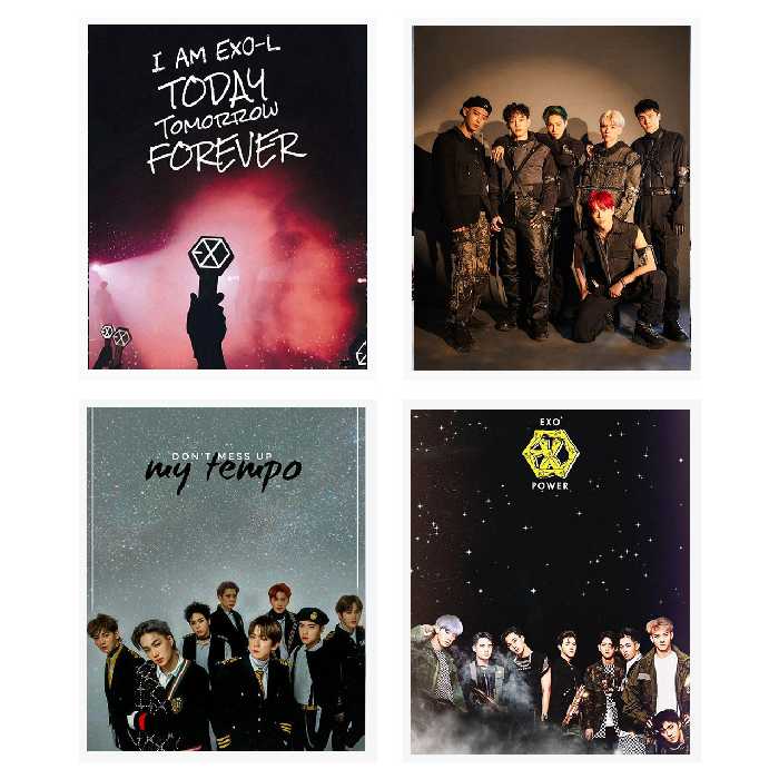  آویز تزیینی طرح اکسو مدل E6 مجموعه 4 عددی