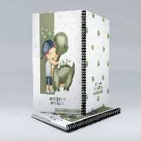 طرح لایه باز جلد دفتر پسرانه فانتزی | گرافیک با طعم تربچه