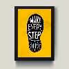 تابلو مدل دکوراتیو انگیزشی Step count کد G8-13
