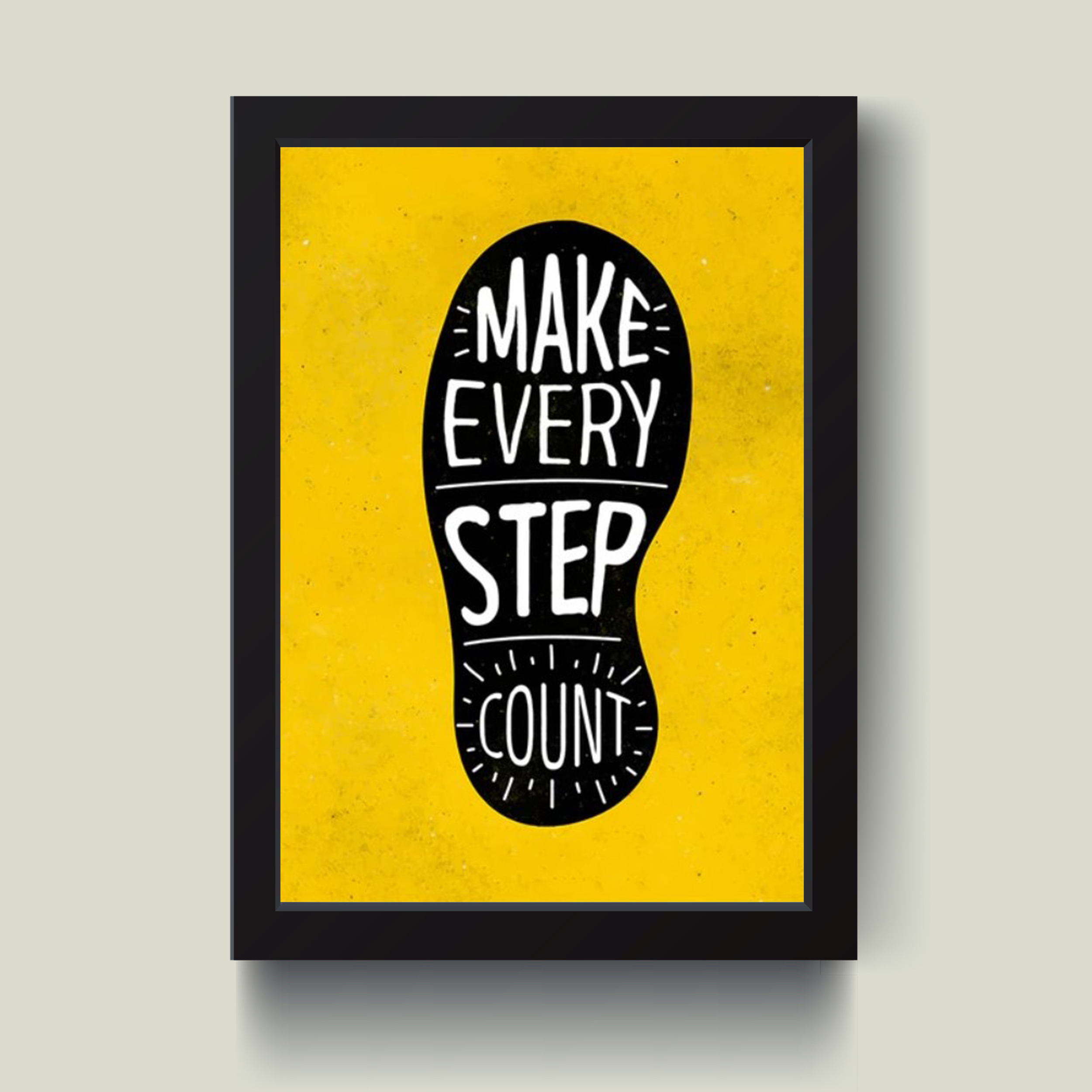 تابلو مدل دکوراتیو انگیزشی Step count کد G8-13