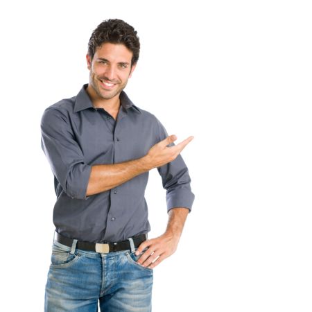 خرید و دانلود عکس مرد جوان با لبخند برای تبلیغات مثبت | پیک فاکس | Pic Fox