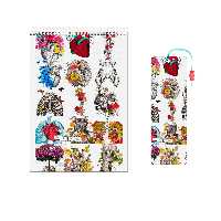 دفتر شطرنجی 100 برگ سهیلا جایروندی طرح پزشکی به همراه نشانگر چوبی | چاوه