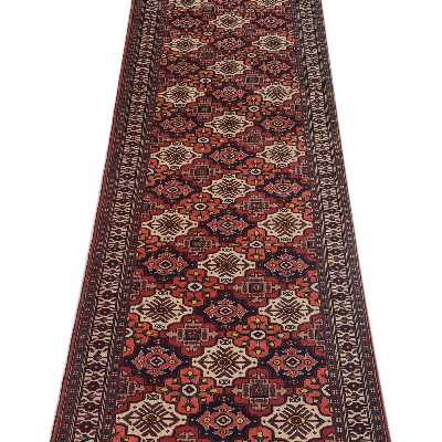 فرش دستبافت کناره طول سه متر کد 404426