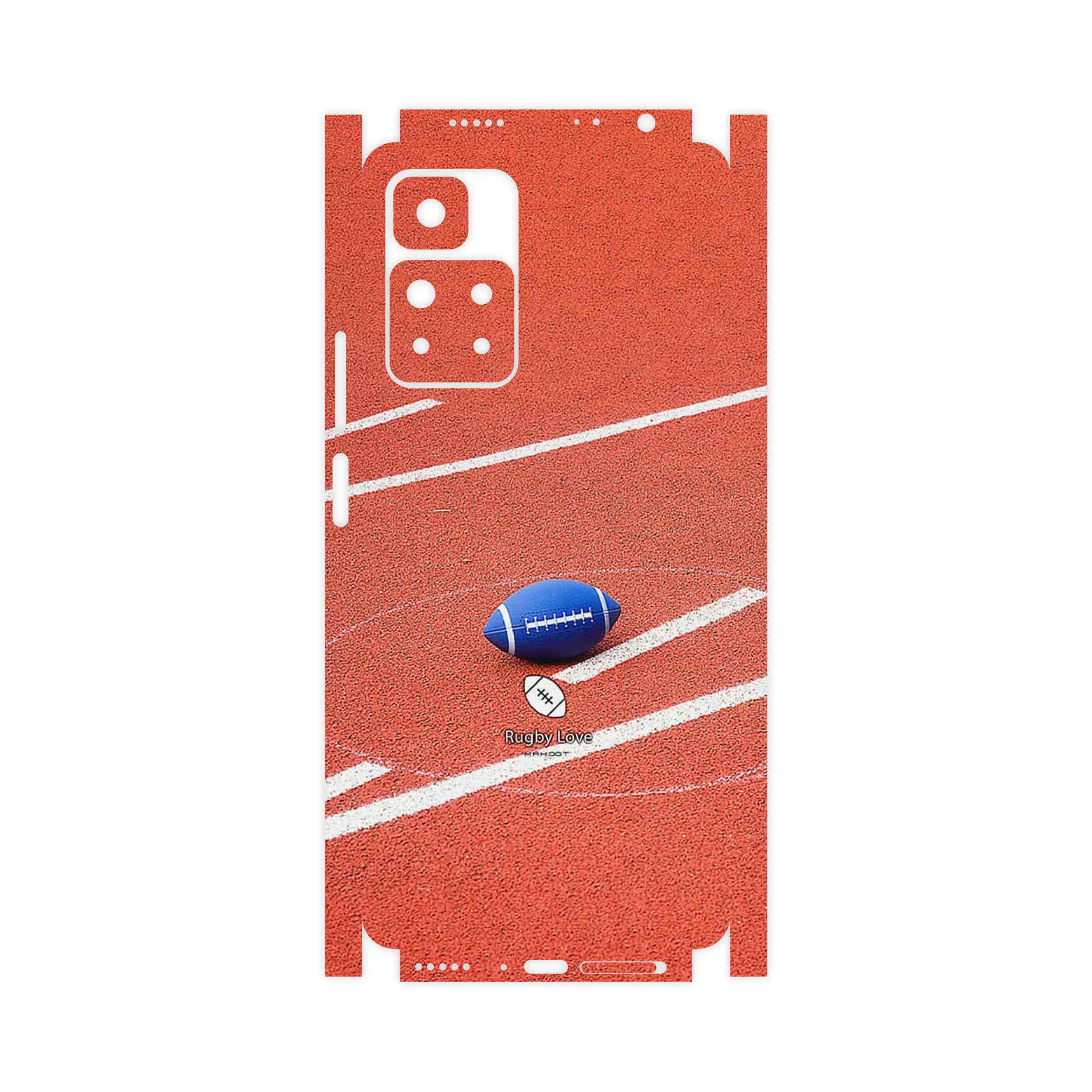 برچسب پوششی ماهوت مدل Rugby football-FullSkin مناسب برای گوشی موبایل شیائومی Redmi Note 11 Pro Plus 5G