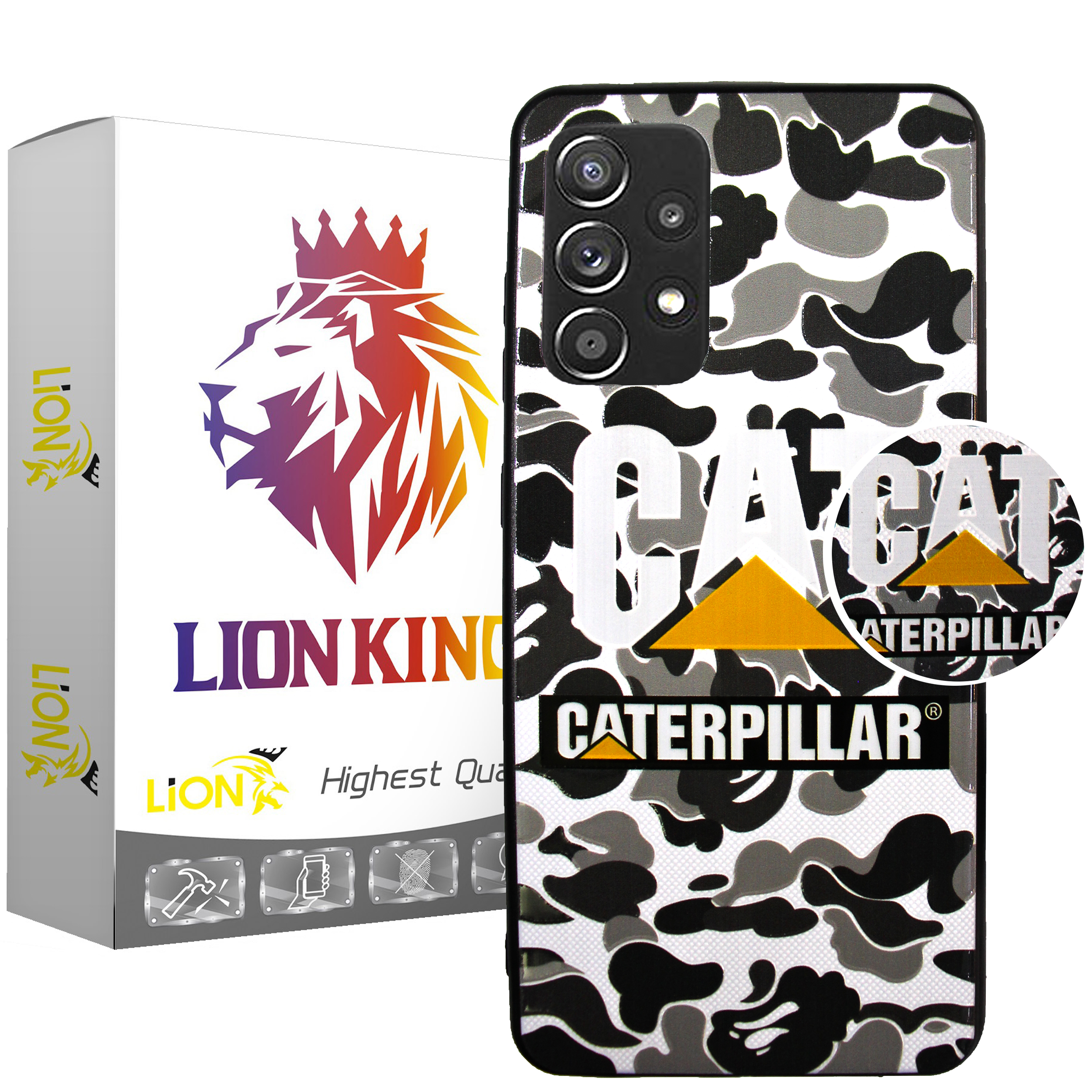 کاور لاین کینگ مدل CT مناسب برای گوشی موبایل سامسونگ Galaxy A52 به همراه پایه نگهدارنده