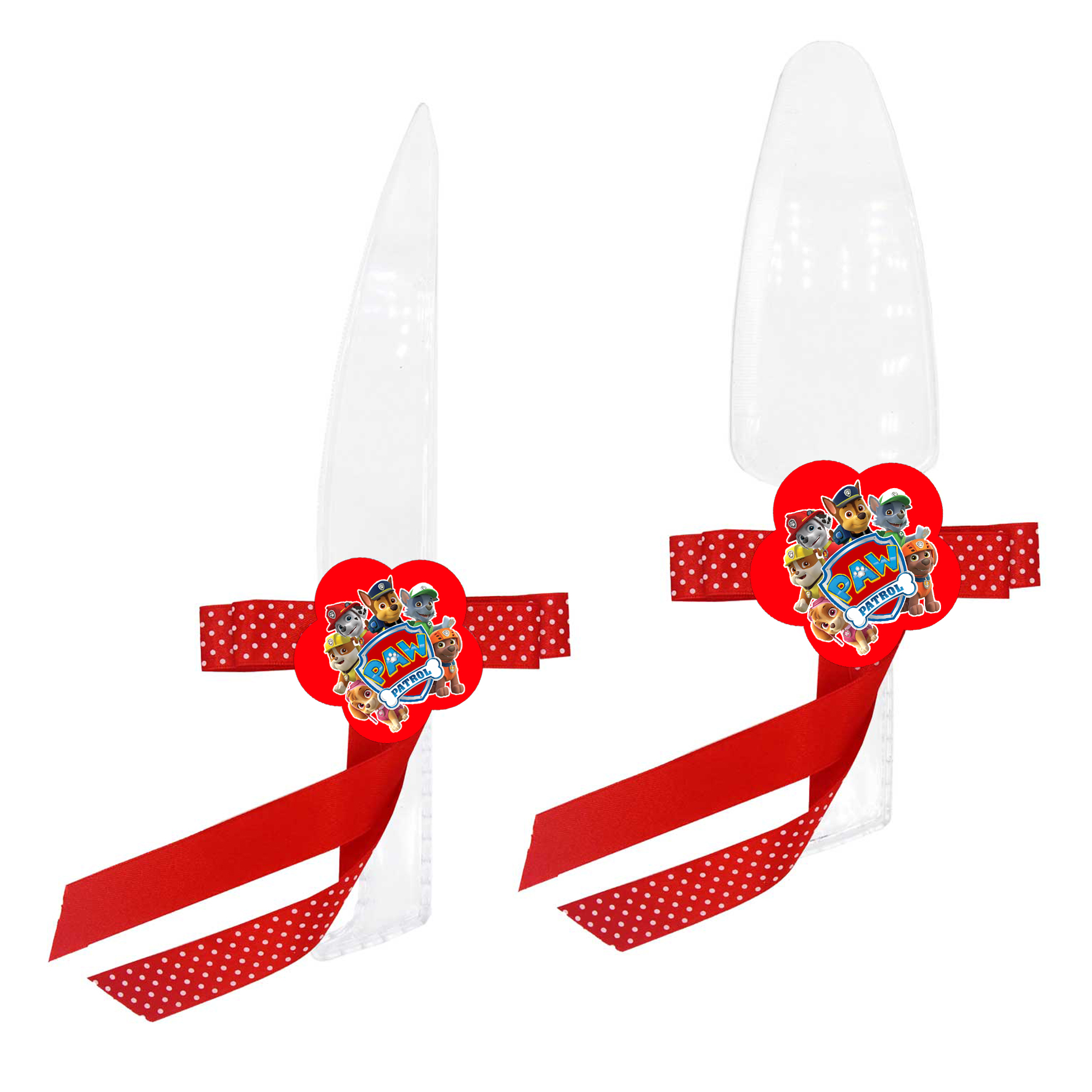 ست کارد و کفگیر سرو کیک مدل سگهای نگهبان