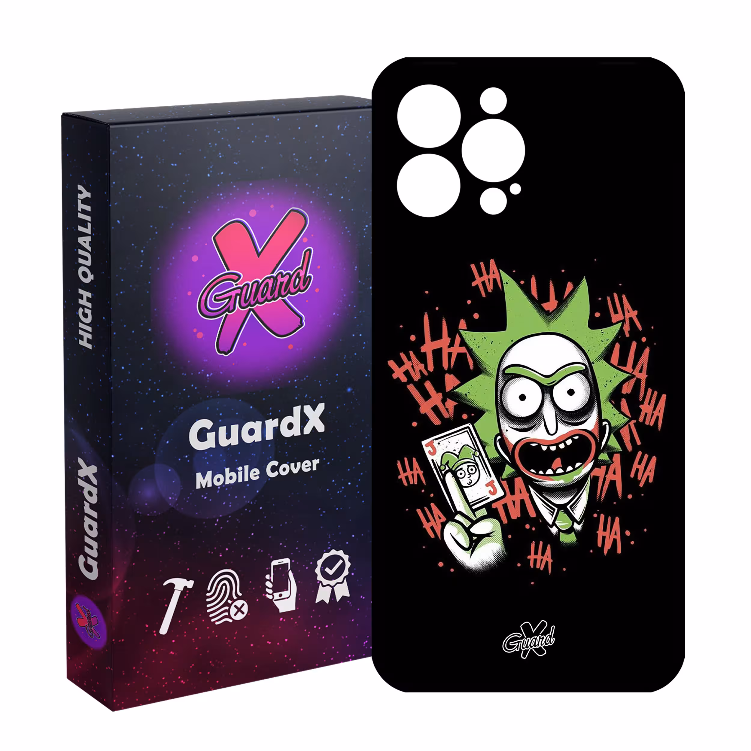کاور گارد ایکس طرح Rick and Morty مدل Glass10151 مناسب برای گوشی موبایل اپل iPhone 13 Pro Max