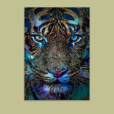 تابلو بوم مدل ببر وحشی کد VND-23 مجموعه سه عددی