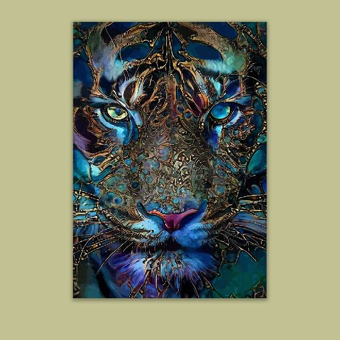 تابلو بوم مدل ببر وحشی کد VND-23 مجموعه سه عددی