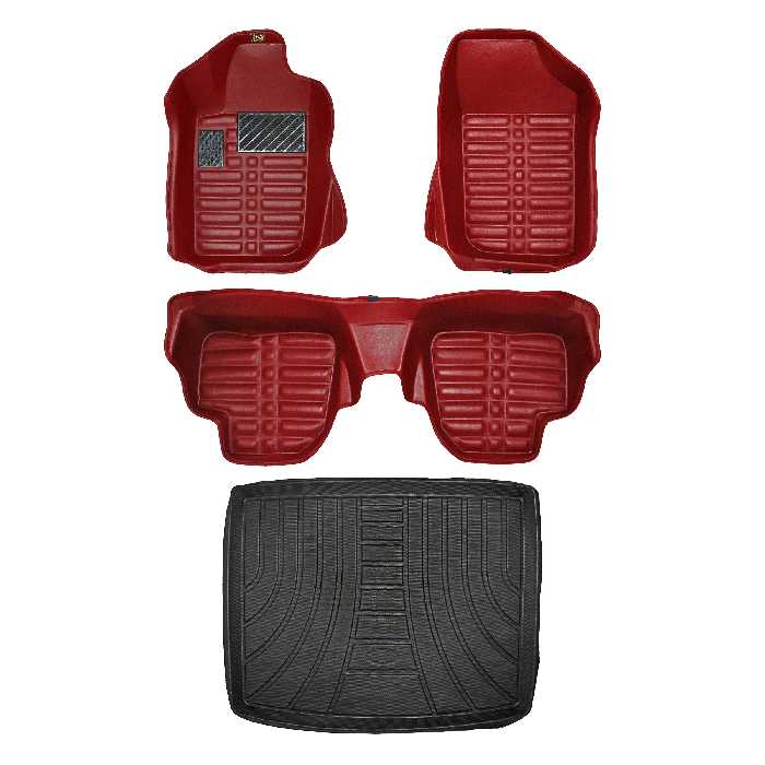   کفپوش پنج بعدی خودرو پانیذ مدل EVA مناسب برای پژو 206 صندوق دار به همراه کفپوش صندوق