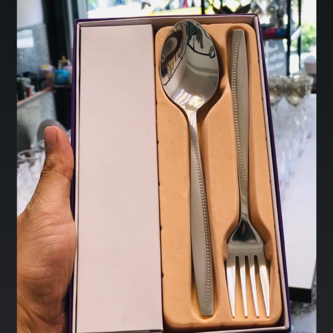 قاشق چنگال یونیک استیل نگیر 