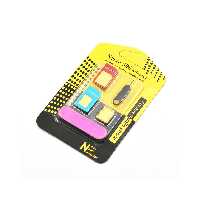 تبديل سيم کارت های نانو و ميکرو Nano Sim Adapter به 5 در 1