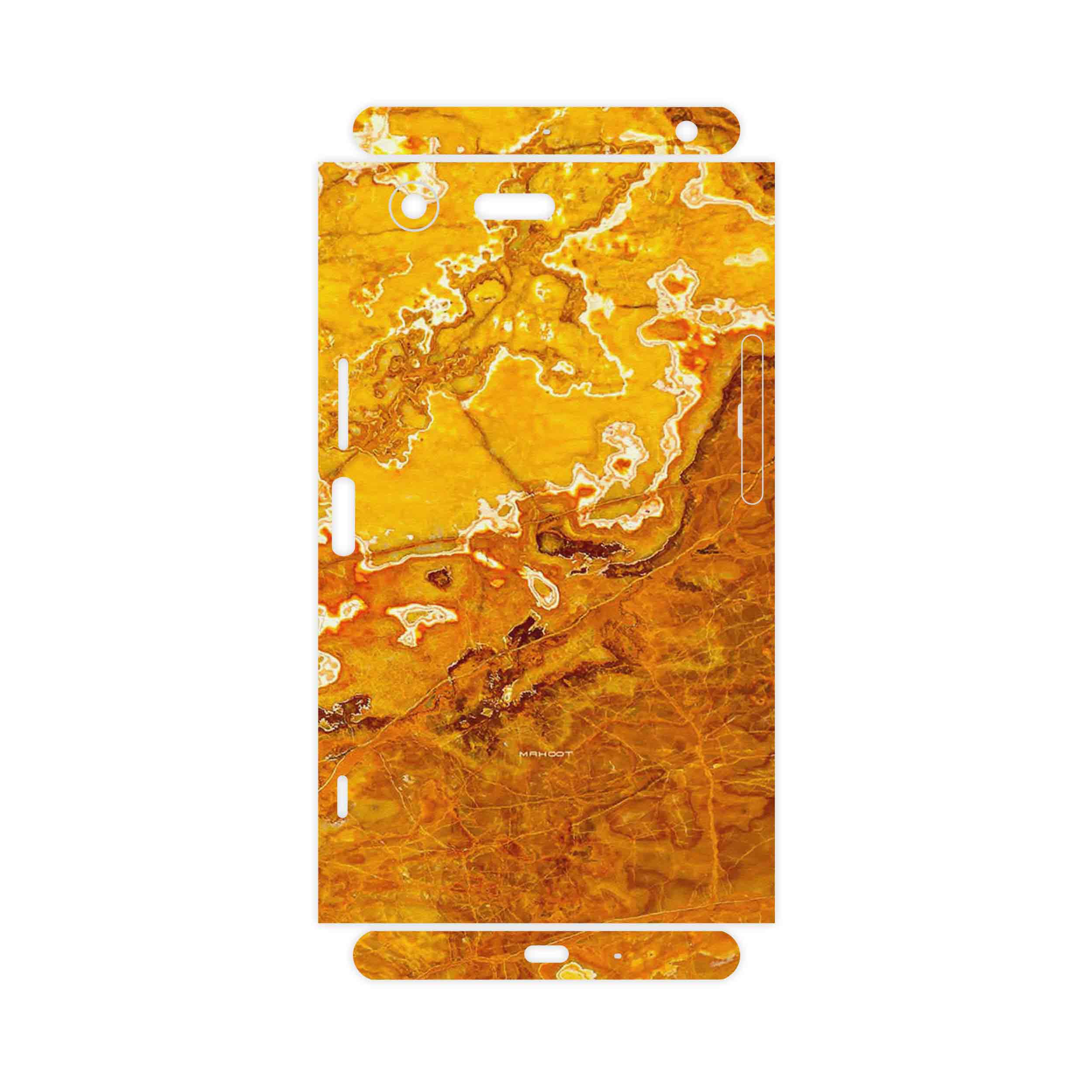 برچسب پوششی ماهوت مدل Gold Marble-FullSkin مناسب برای گوشی موبایل سونی Xperia XZ Premium
