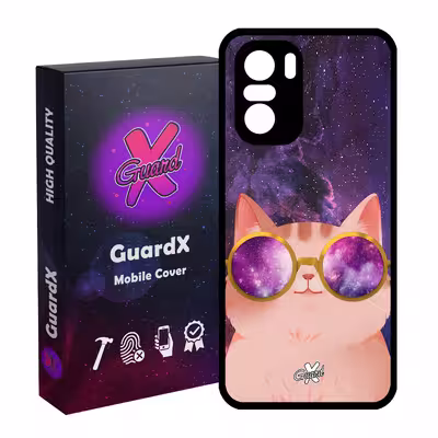 کاور گارد ایکس طرح Cat مدل Glass10078 مناسب برای گوشی موبایل شیائومی Poco F3/MI 11X/MI 11X Pro/Redmi K40/K40 Pro
