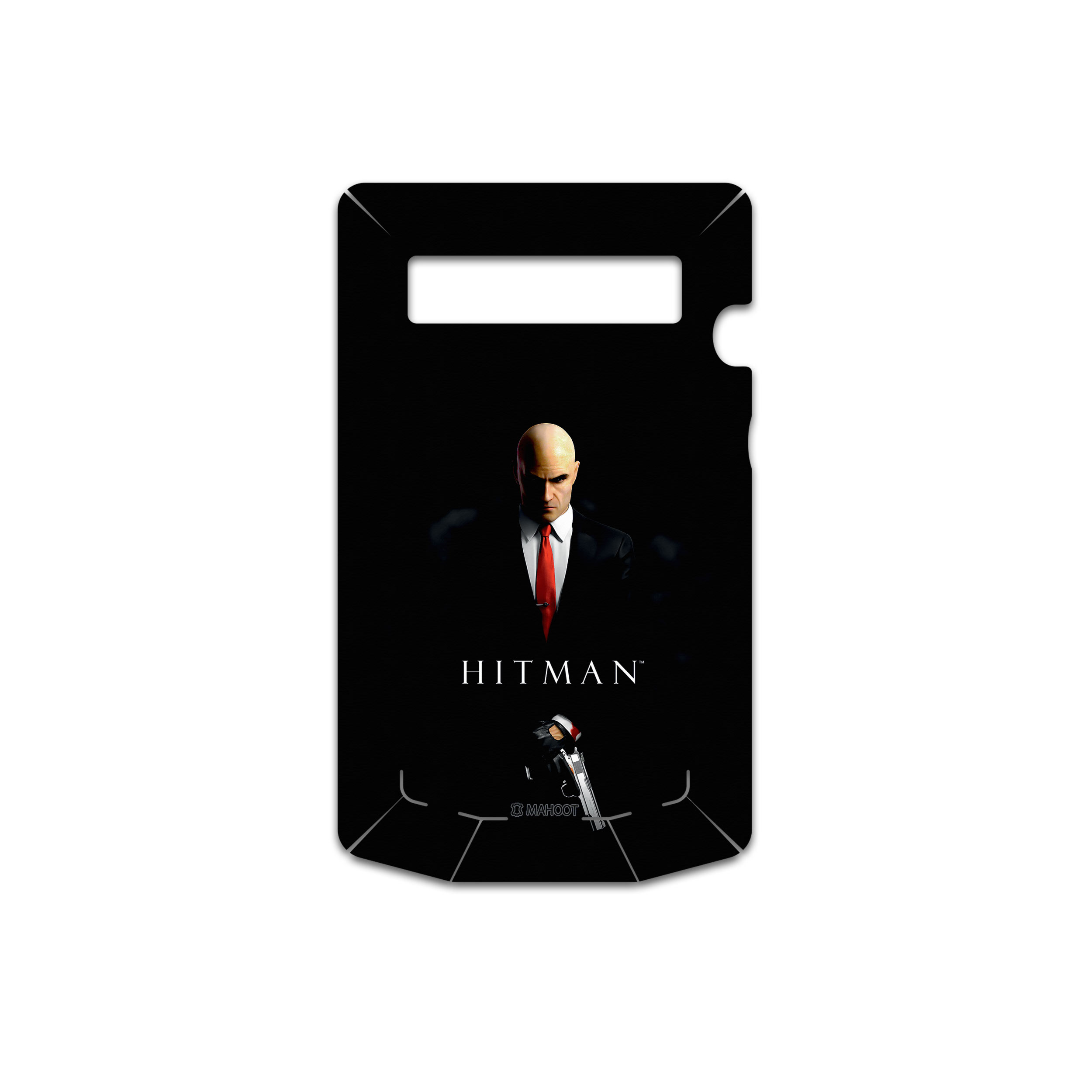 برچسب پوششی ماهوت مدل HITMAN-Game مناسب برای گوشی موبایل بلک بری Porsche Design P9981