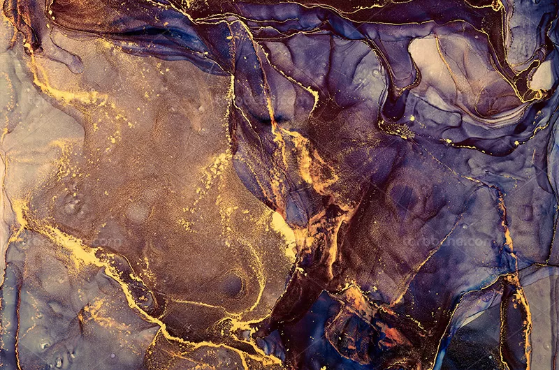 تکسچر آبرنگی طلایی بنفش | گرافیک با طعم تربچه