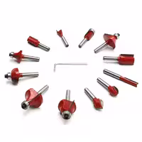 تیغ و مته اور فرز مشتی باس مدل SHANK 6MM مجموعه 12 عددی