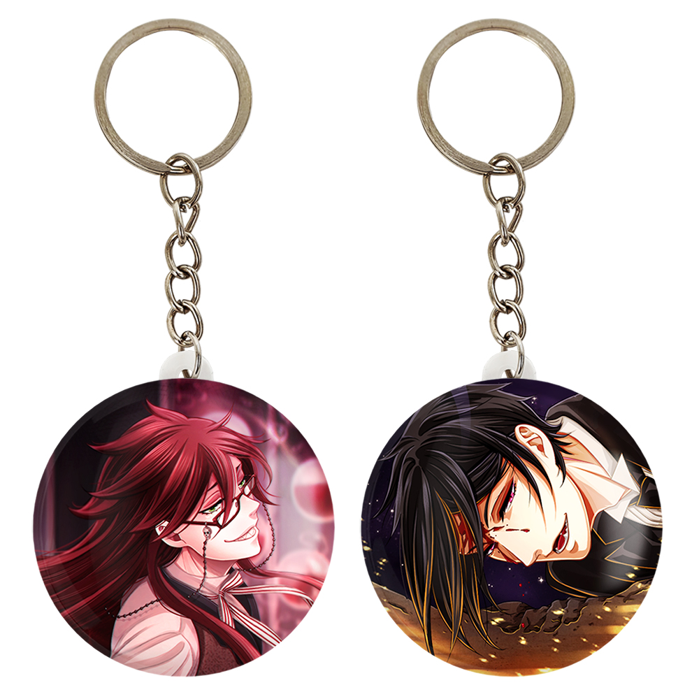 جاکلیدی خندالو مدل سباستین و گریل انیمه خادم سیاه کد 1634016346 مجموعه 2 عددی