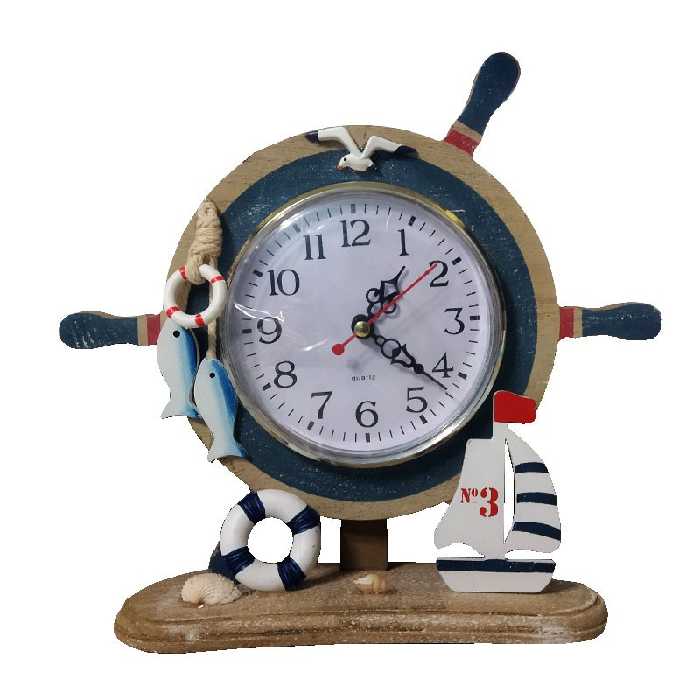 ساعت رومیزی طرح فرمان کشتی 