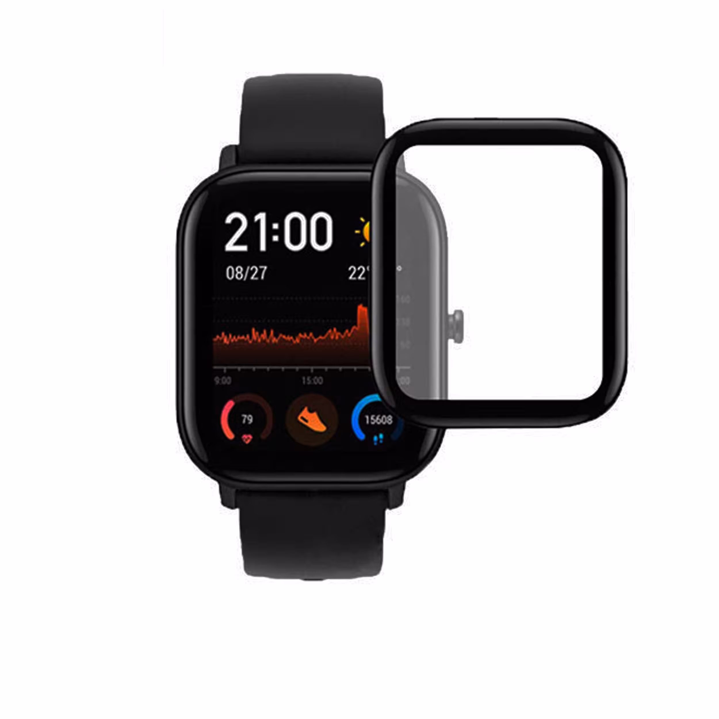 محافظ صفحه نمایش مدل PMMA مناسب برای ساعت هوشمند امیزفیت Amazfit Bip 3pro
