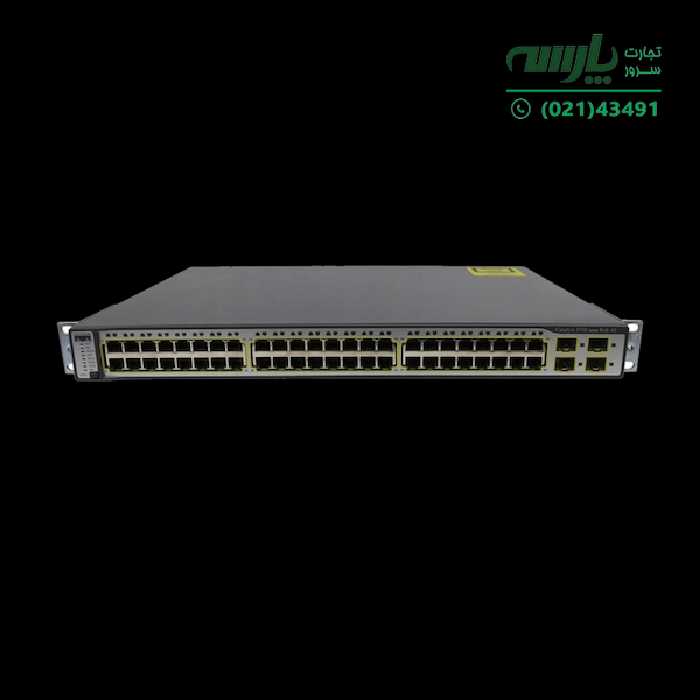 سوئیچ شبکه سیسکو 48 پورت WS-C3750-48PS-E