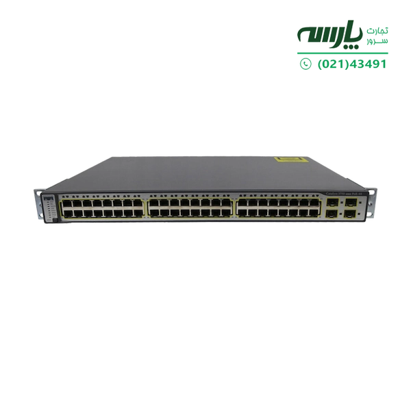 سوئیچ شبکه سیسکو 48 پورت WS-C3750-48PS-E