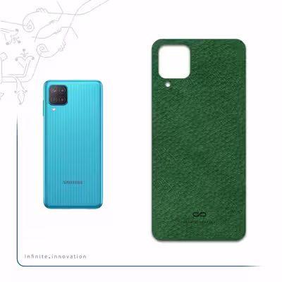 برچسب پوششی ماهوت مدل Green-Leather مناسب برای گوشی موبایل سامسونگ Galaxy M12