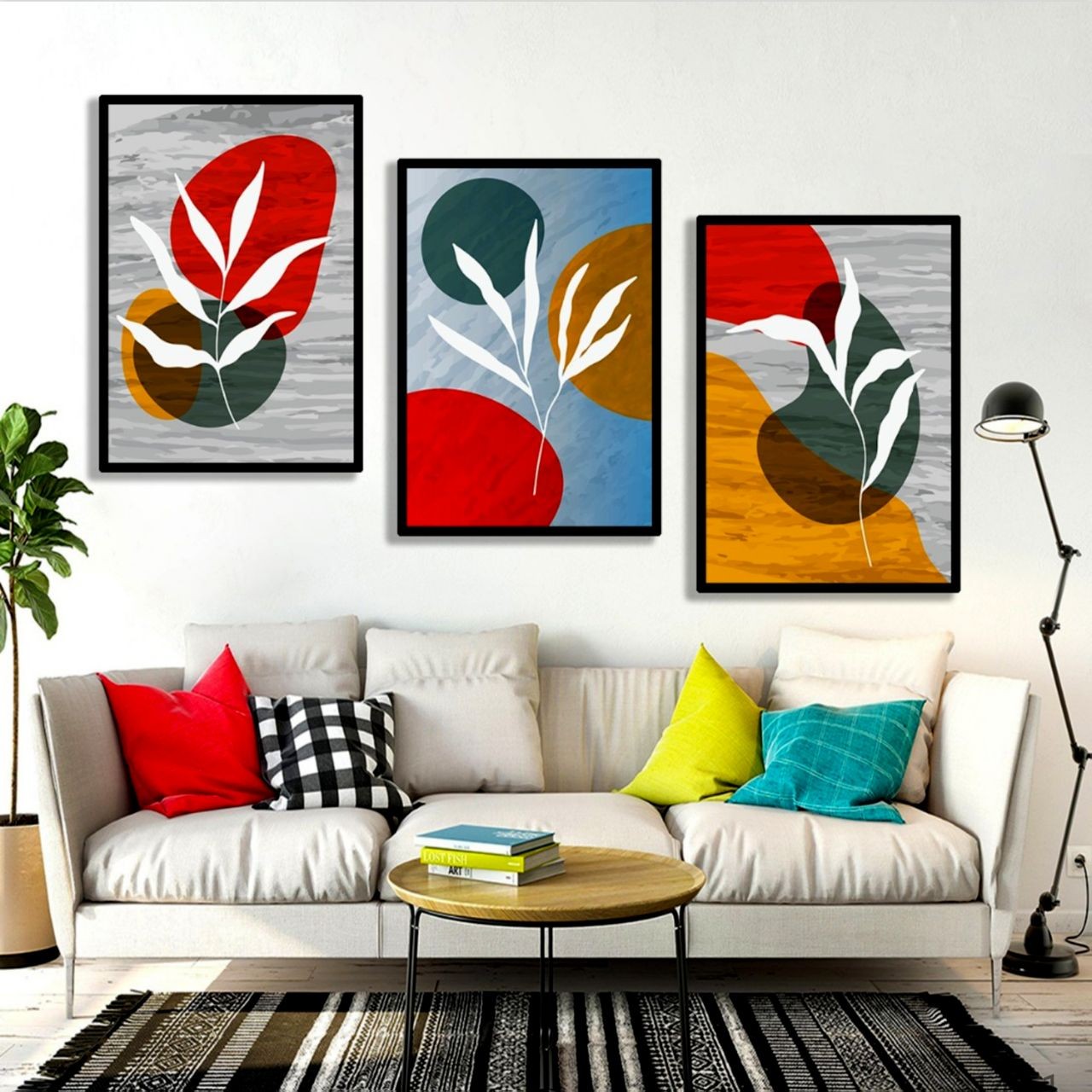 تابلو دکوراتیو 3تیکه کد 636