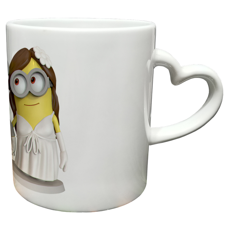 ماگ مدل دسته قلبی طرح مینیون کد 76