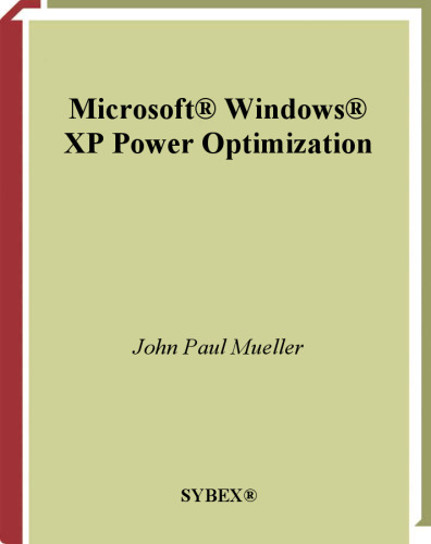 خرید و دانلود نسخه کامل کتاب Microsoft Windows XP Power Optimization