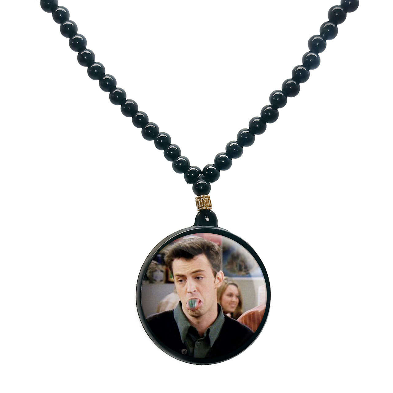 گردنبند پرمانه طرح فرندز کد pmd.18943 مدل دو طرفه