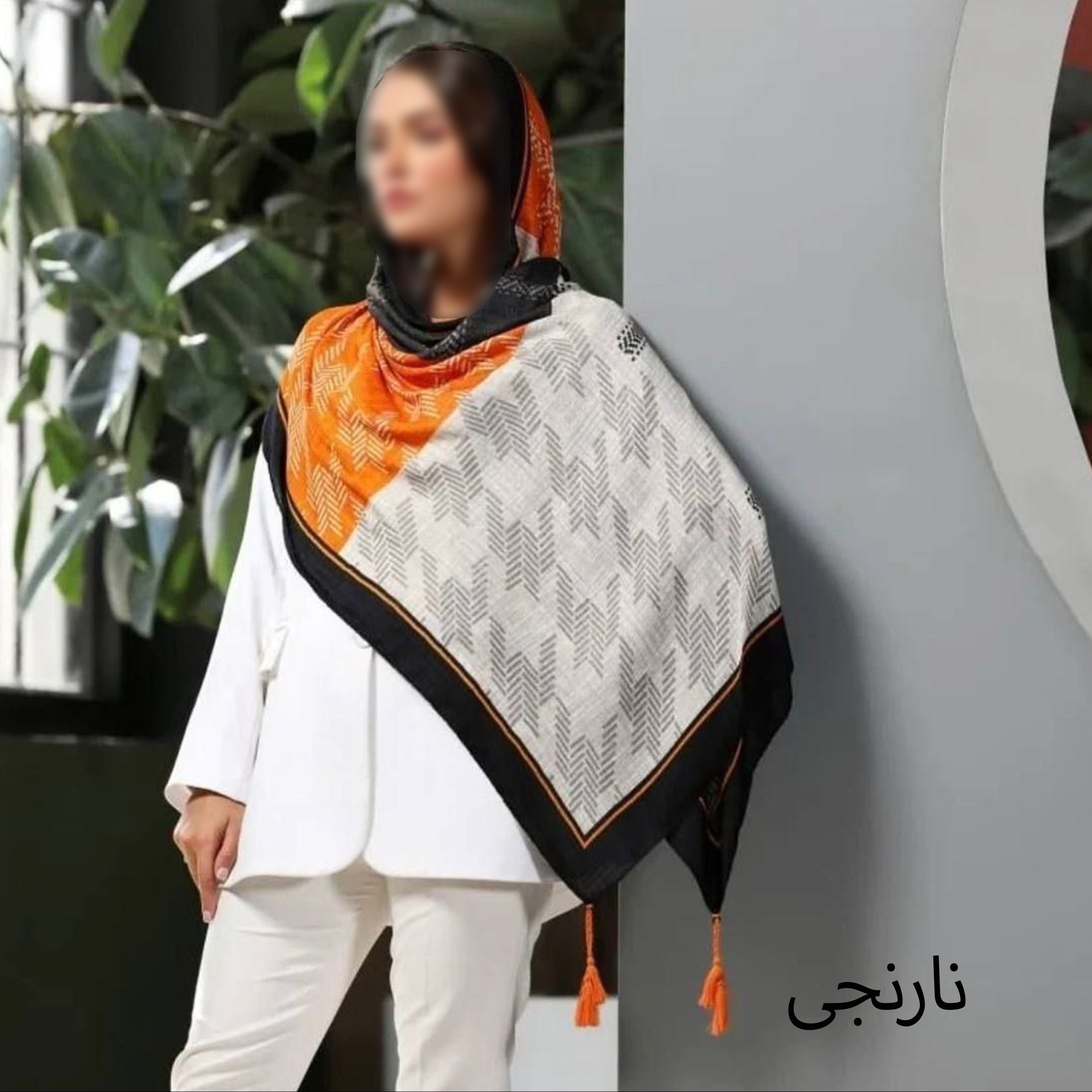 شال نخی طرح پیچازی پاییزه جدید 1401 منگوله دار کیفیت عالی hp-1655 ارسال رایگان