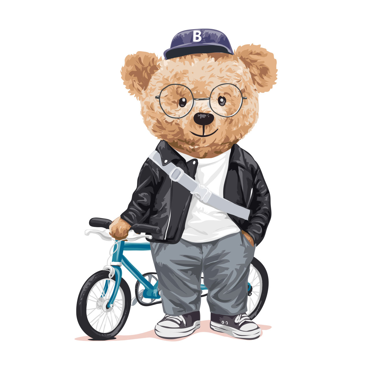 استیکر پارچه و لباس طرح تدی