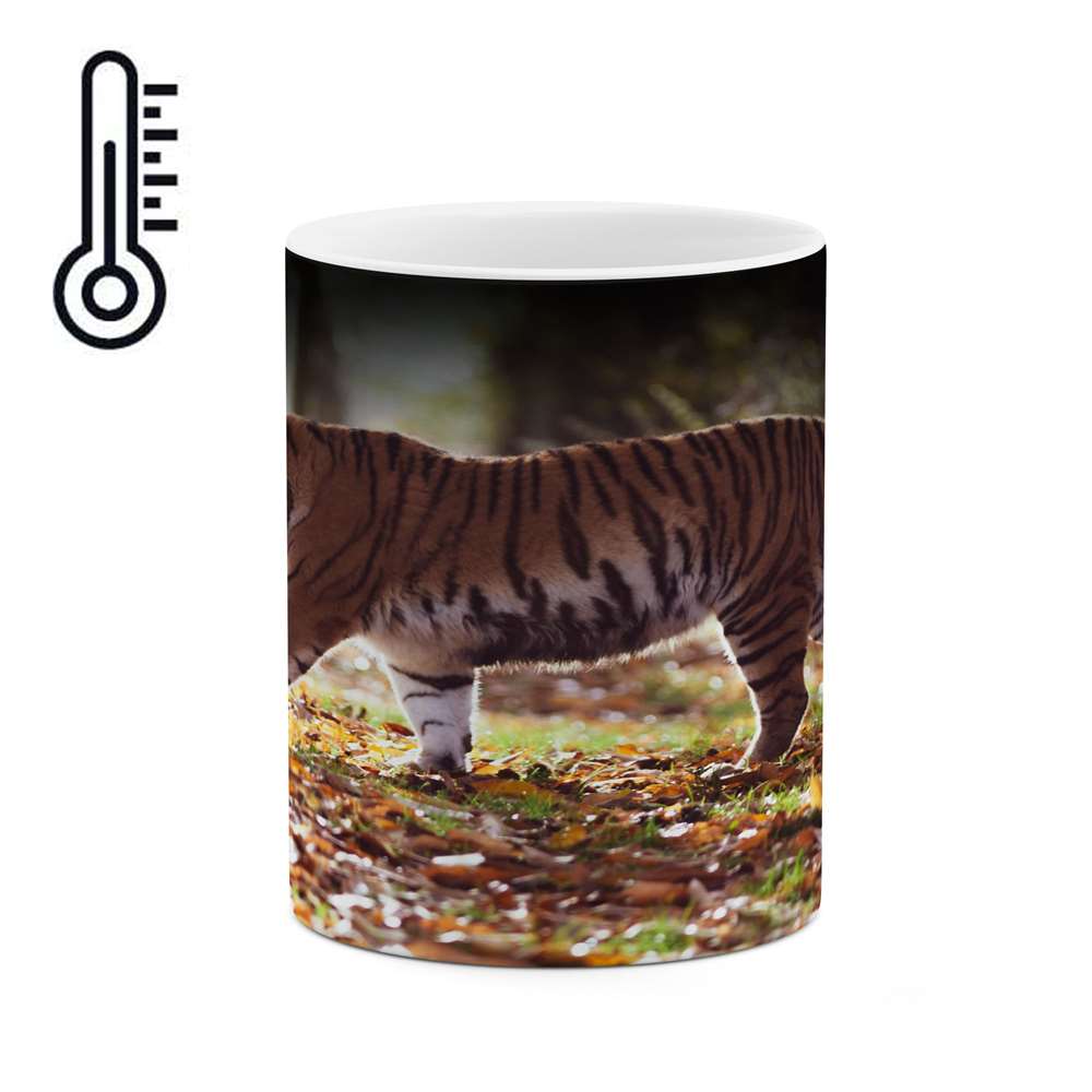 ماگ حرارتی کاکتی طرح ببر مدل mgh14499