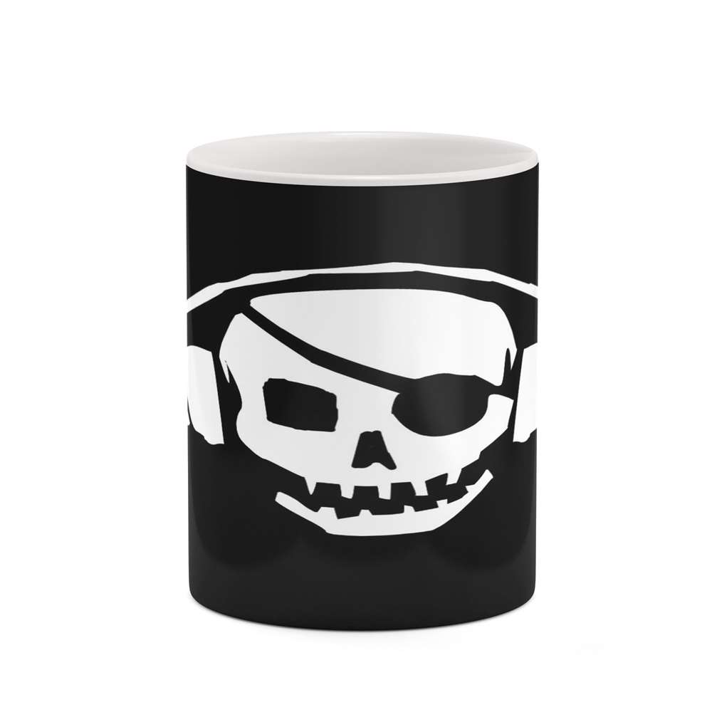 ماگ کاکتی طرح زمینه مشکی فانتزی مدل mgh19049