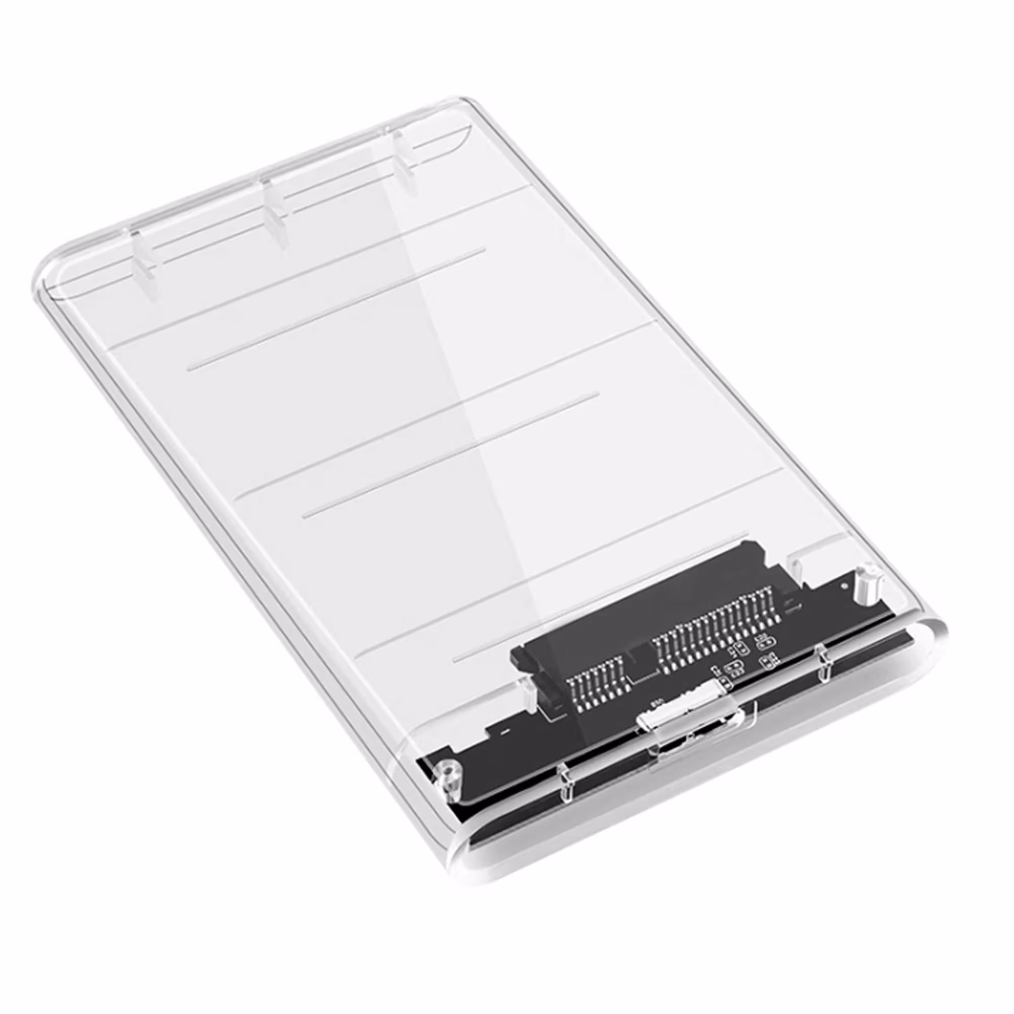 باکس تبدیل SATA به USB 3.0 هارددیسک 2.5 اینچ مدل شیشه‌ای