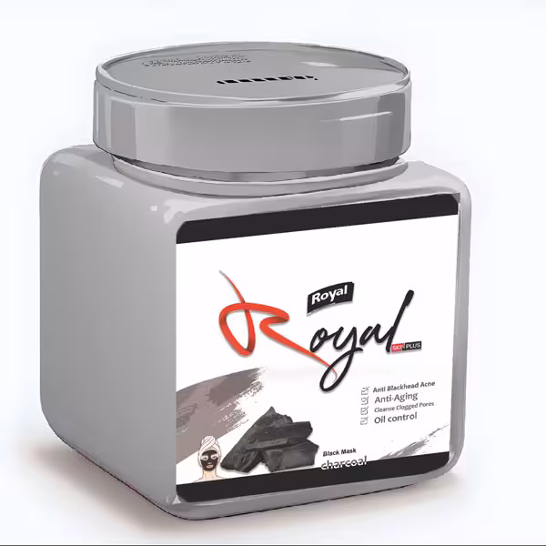 ماسک پودری لاتکسی زغال رویال 250 گرم Royal