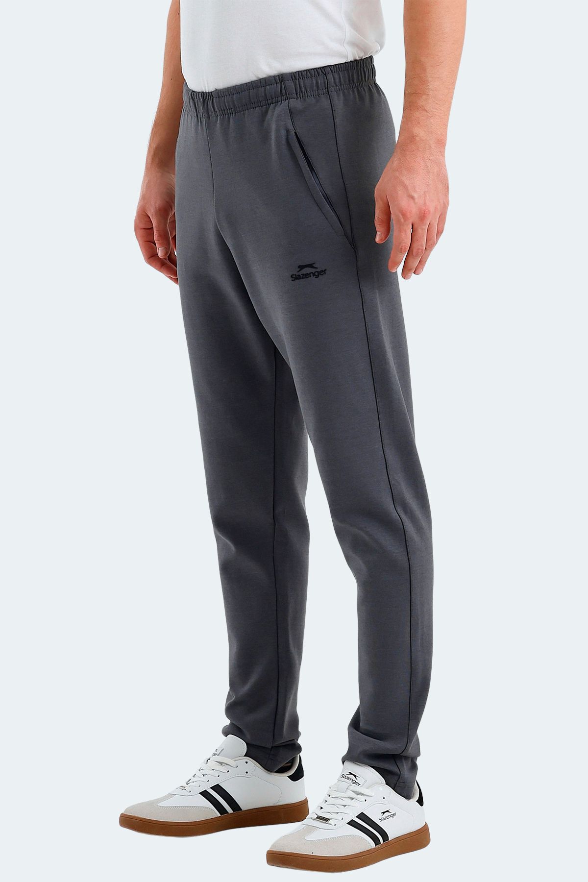 شلوار گرمکن ورزشی خاکستری مردانه 'S شش تیره اورجینال Slazenger