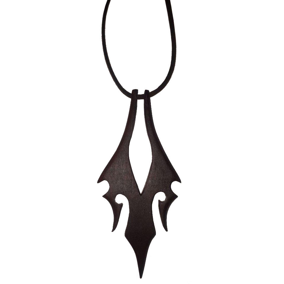 گردنبند مدل چوبی طرح دراگون