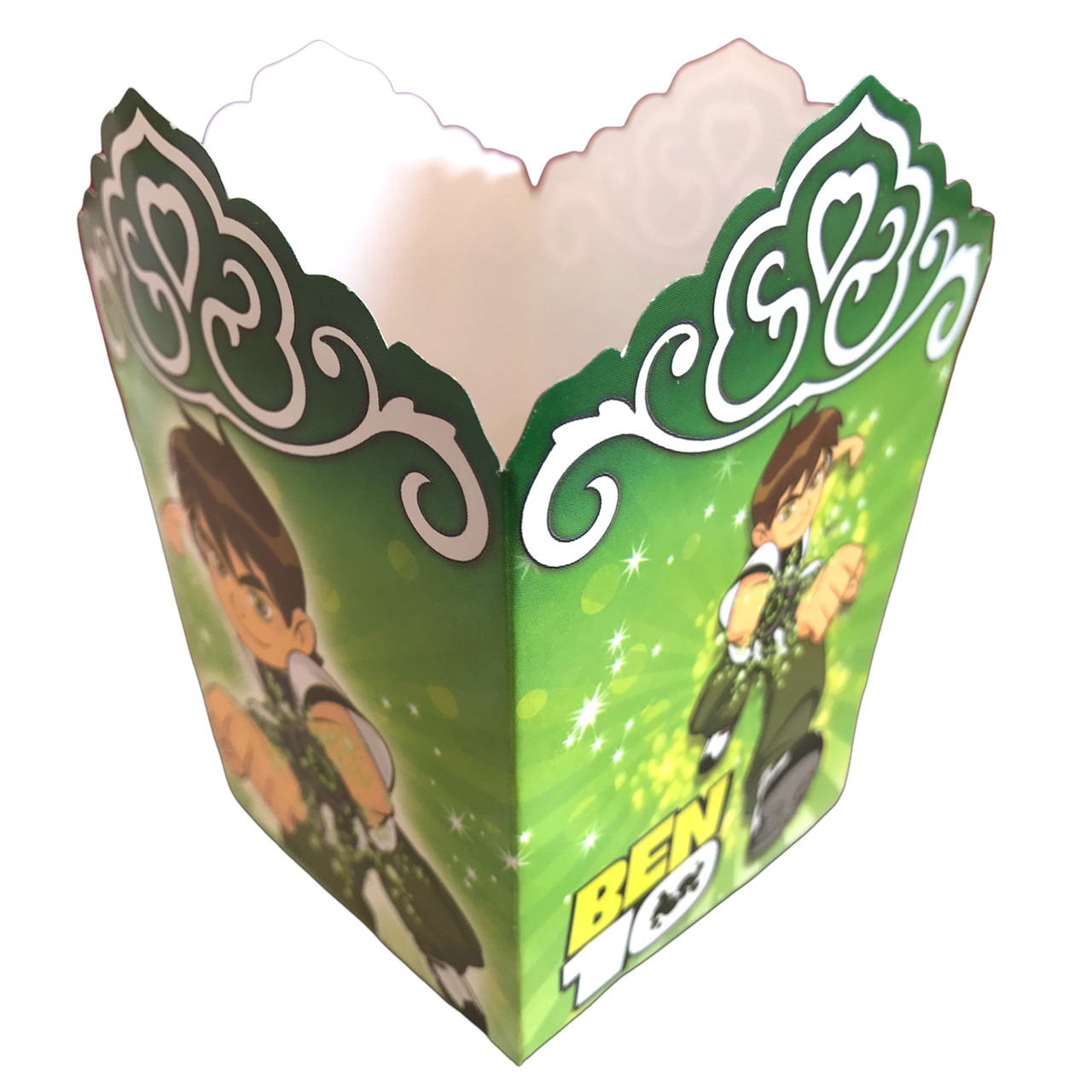 ظرف پاپ کورن مسترتم طرح بن تن پلاس بسته 10 عددی