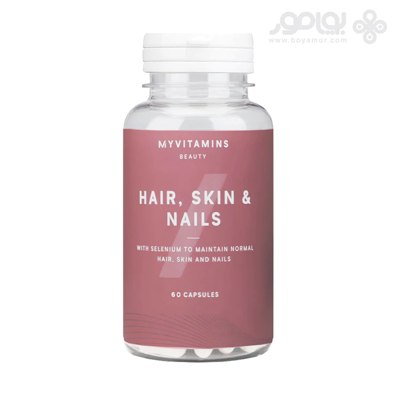 کپسول هیر اسکین نیلز مای ویتامینز بسته 60 عددی