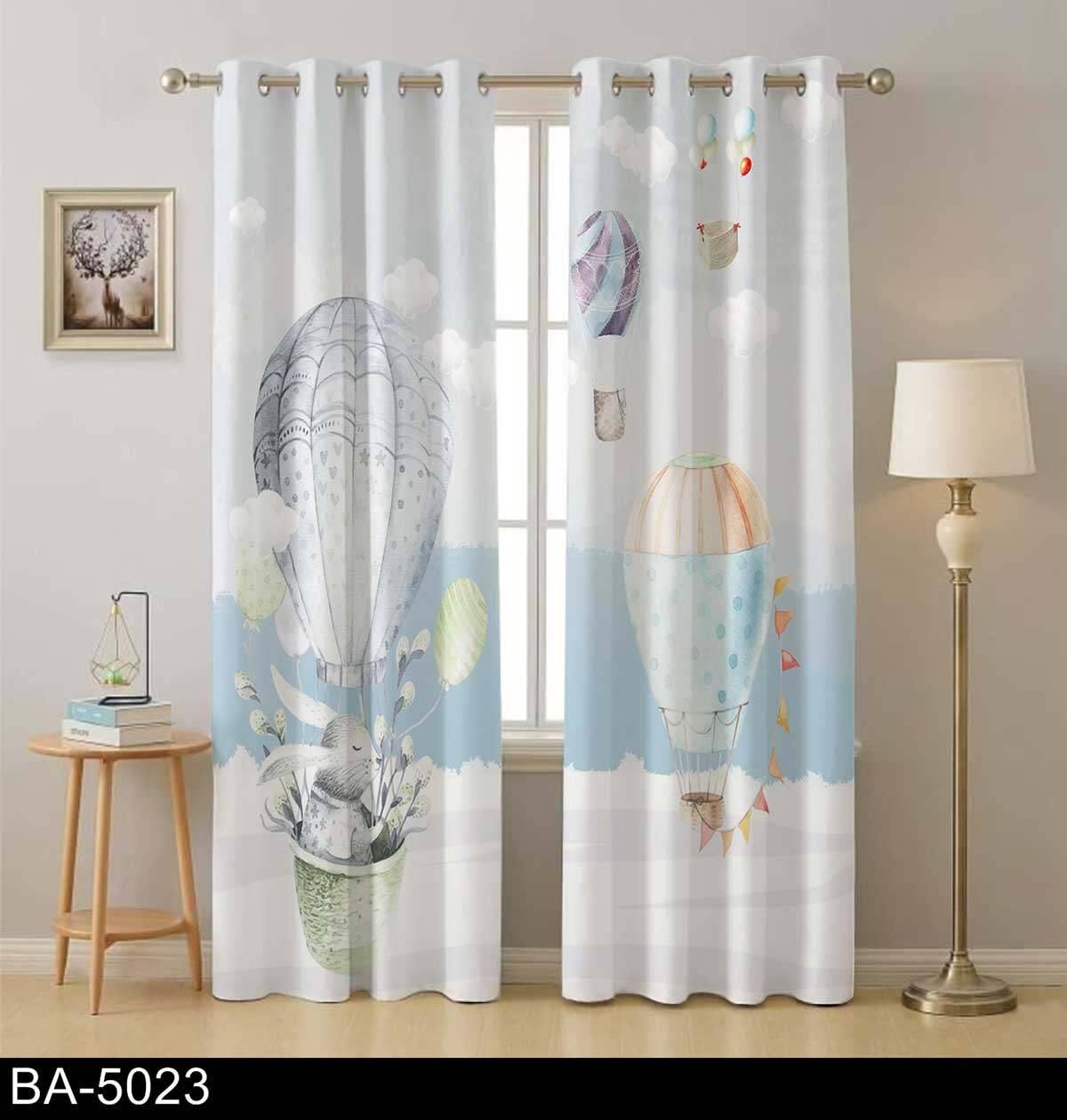 پرده تصویری بالن آبرنگی