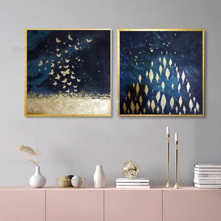 تابلودکوراتیوست دوتایی 40در40 اکرلیک بدون قاب