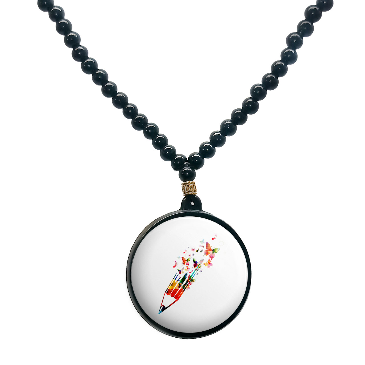 گردنبند پرمانه طرح جشن الفبا کد pmd.22631 مدل دو طرفه