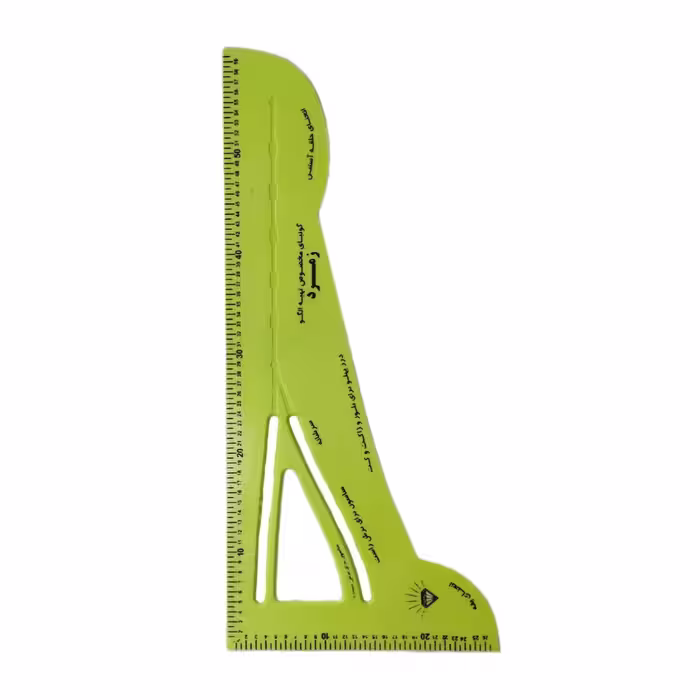 خط کش خیاطی مدل گونیا 60cm کد 03