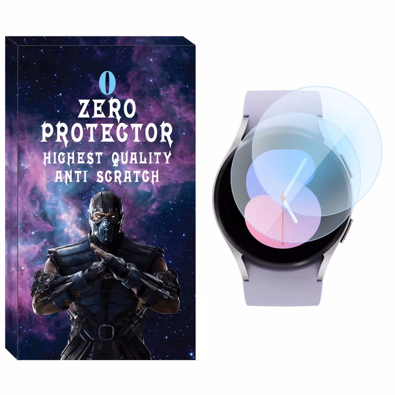 محافظ صفحه نمایش نانو زیرو مدل NZO مناسب برای ساعت هوشمند سامسونگ Galaxy Watch 5 40mm بسته دو عددی